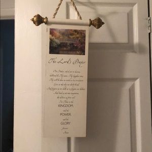 The Lords Prayer hanging picture.
